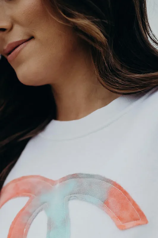 BEST SELLER!! Icon Ombre Patch Oversized Sweatshirt sold by Glitzy Bella product image thumbnail 2