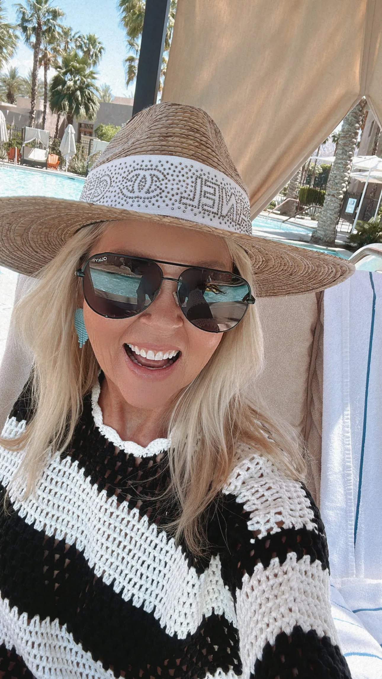 FINAL SALE!! "High Key" Extra Large Polarized Black Aviators sold by Glitzy Bella product image thumbnail 3
