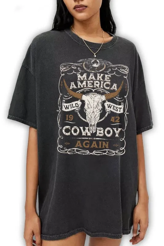 NEW!! Make America Cowboy Again Graphic Tee sold by Glitzy Bella product image thumbnail 2