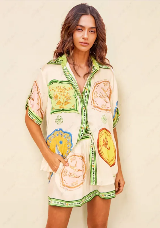 FINAL SALE!! Provence 2 Piece Short Set sold by Glitzy Bella