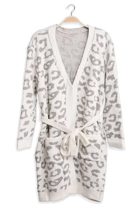 IN STOCK!! Comfy Luxe Robe in Grey sold by Glitzy Bella product image thumbnail 4