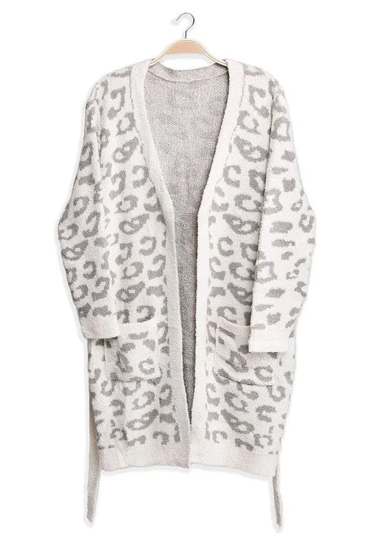 IN STOCK!! Comfy Luxe Robe in Grey sold by Glitzy Bella product image thumbnail 5