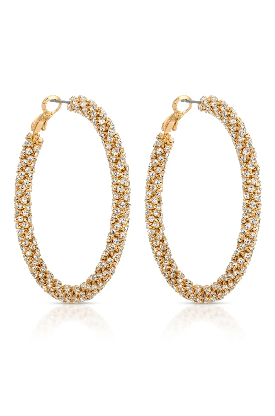 NEW!! Rope Chain Hoop Earrings in Silver and Gold sold by Glitzy Bella product image thumbnail 2