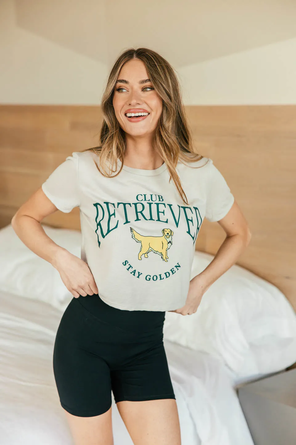 NEW!! Club Retriever Cropped Graphic Tee sold by Glitzy Bella product image thumbnail 3