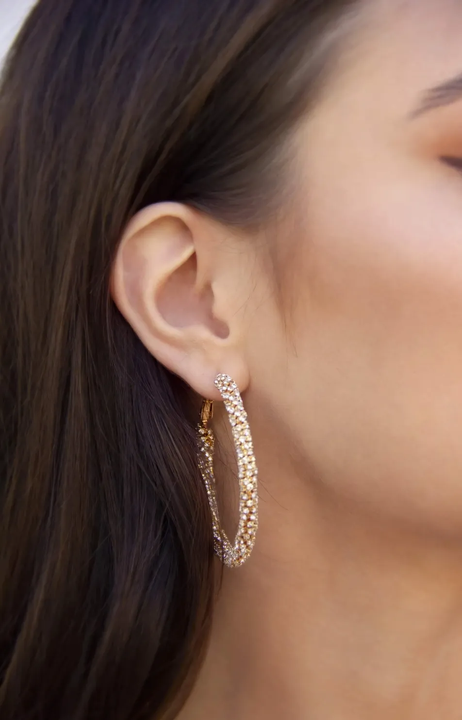 NEW!! Rope Chain Hoop Earrings in Silver and Gold sold by Glitzy Bella product image thumbnail 3