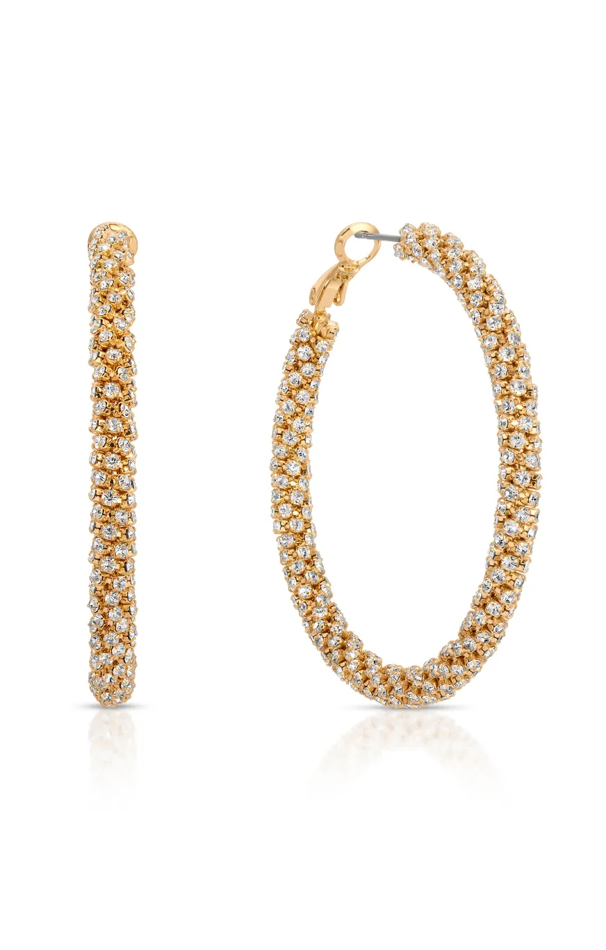 NEW!! Rope Chain Hoop Earrings in Silver and Gold sold by Glitzy Bella product image thumbnail 5