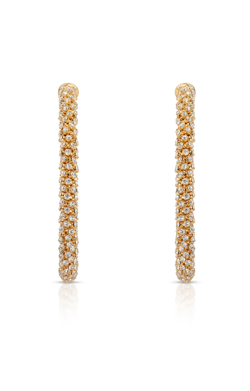 NEW!! Rope Chain Hoop Earrings in Silver and Gold sold by Glitzy Bella product image thumbnail 4