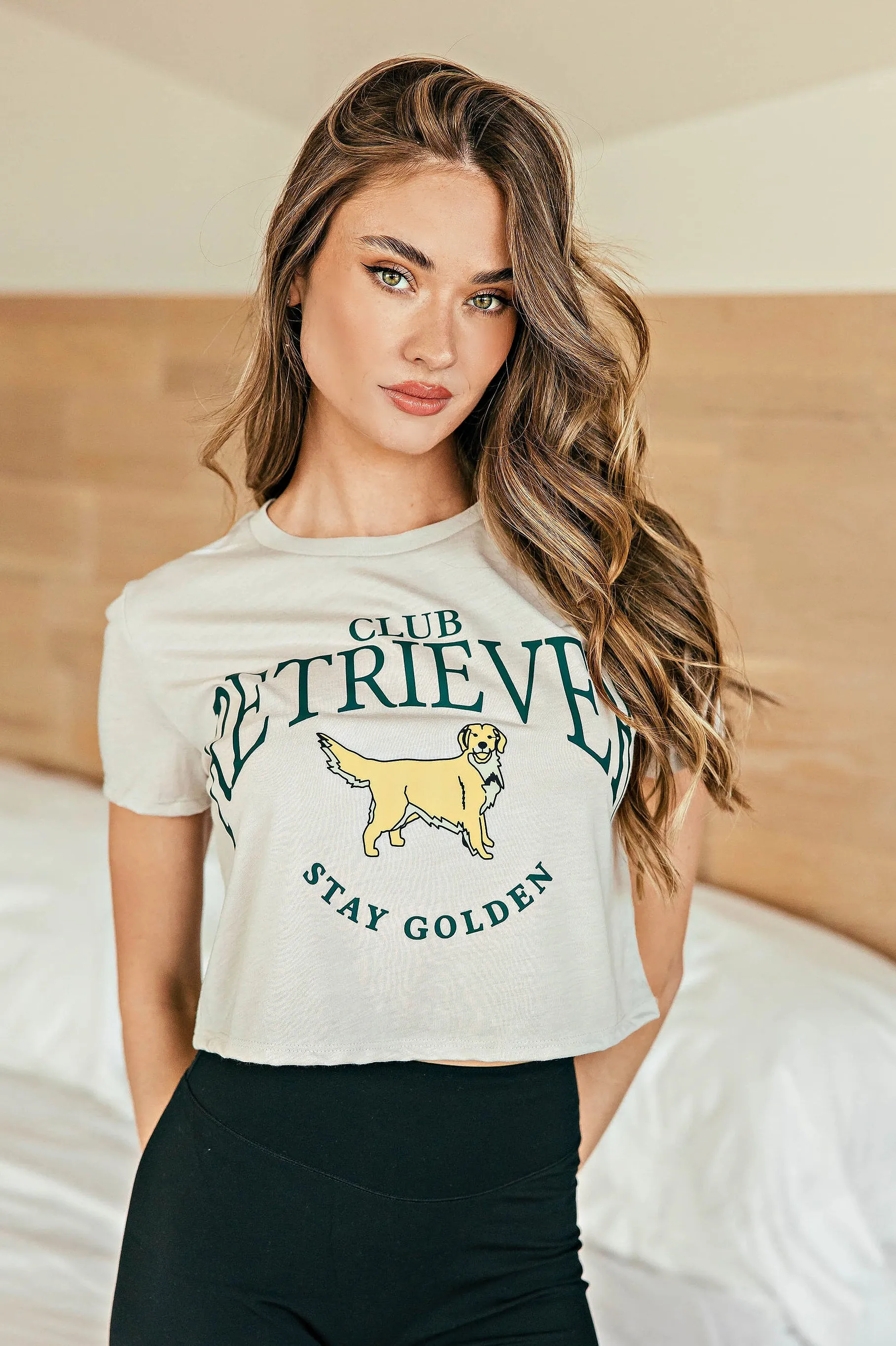 NEW!! Club Retriever Cropped Graphic Tee sold by Glitzy Bella