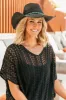 FINAL SALE!! Arizona Turquoise Straw Cowboy Hat in Black sold by Glitzy Bella
