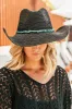 FINAL SALE!! Arizona Turquoise Straw Cowboy Hat in Black sold by Glitzy Bella