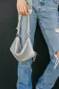 NEW!! Crystal Knotted Bag in Silver sold by Glitzy Bella