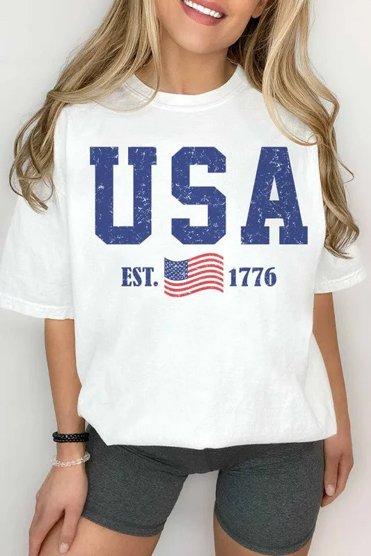 NEW!! "USA" Tee in White! sold by Glitzy Bella