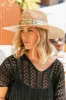 NEW!! The Riviera Sequin Embellished Straw Panama in Natural sold by Glitzy Bella