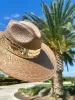 NEW!! The Riviera Sequin Embellished Straw Panama in Natural sold by Glitzy Bella