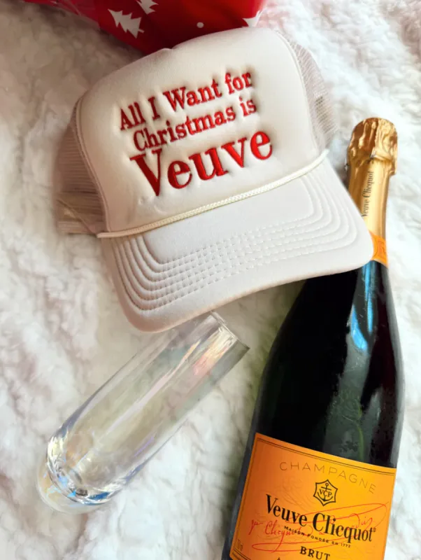 AS SEEN ON WHITNEY RIFE!! “All I Want For Christmas..." Trucker Hat sold by Glitzy Bella