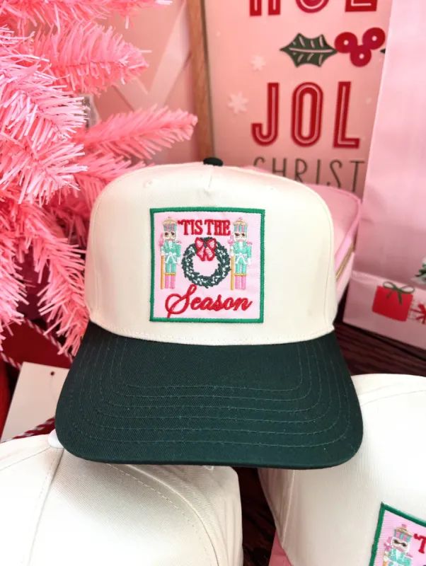 FINAL SALE!! Tis the Season Vintage Trucker Hat in 2 Colors sold by Glitzy Bella
