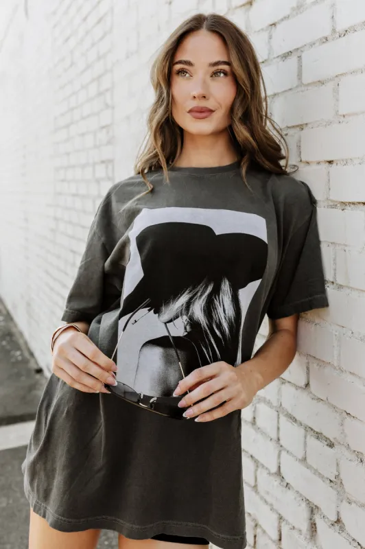 NEW!! The "Paris Cowgirl" Tee in Charcoal sold by Glitzy Bella