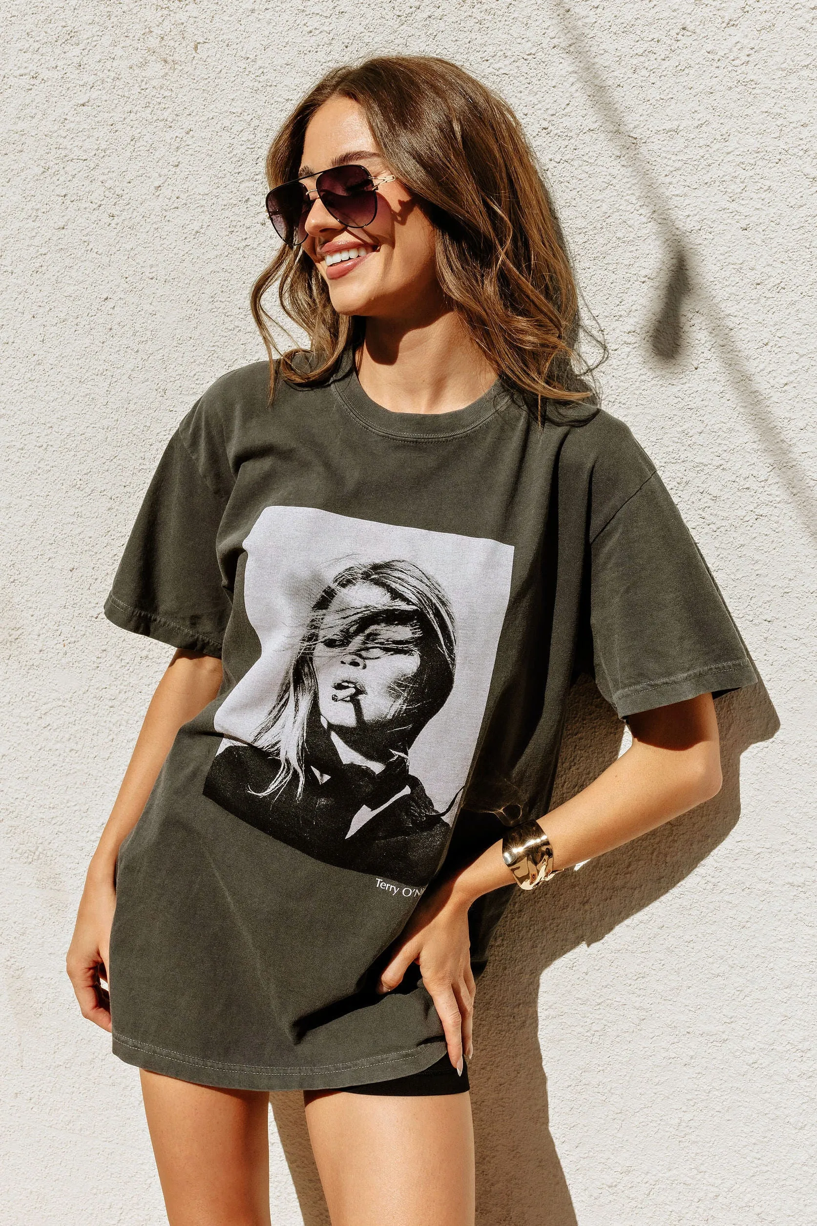 NEW!! The "Paris Icon" Tee in Charcoal sold by Glitzy Bella product image thumbnail 3