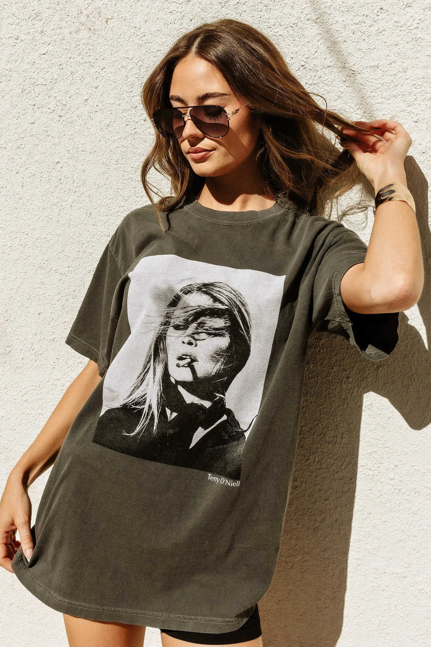 NEW!! The "Paris Icon" Tee in Charcoal sold by Glitzy Bella product image thumbnail 4