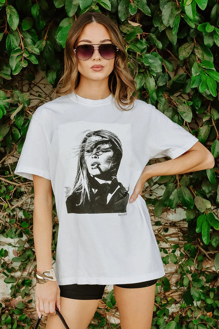 NEW!! The "Paris Icon" Tee in White sold by Glitzy Bella product image thumbnail 2