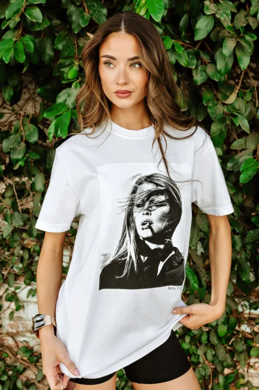 NEW!! The "Paris Icon" Tee in White sold by Glitzy Bella