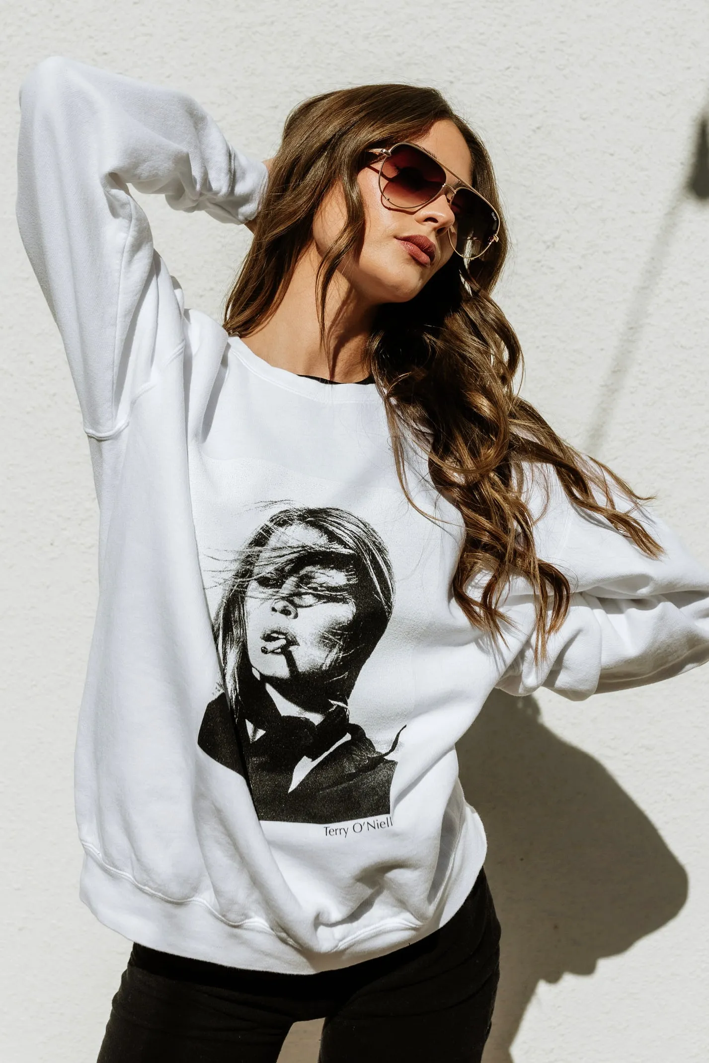 NEW!! The "Paris Icon" Sweatshirt in White sold by Glitzy Bella