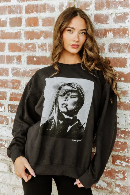 NEW!! The "Paris Icon" Sweatshirt in Black sold by Glitzy Bella