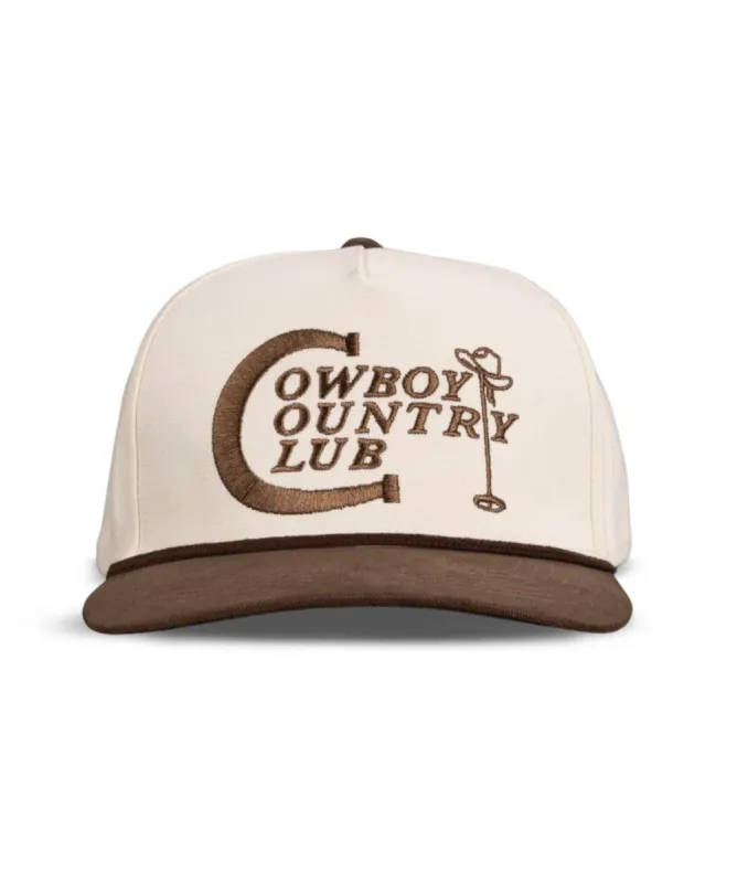 FINAL SALE!! Cowboy Country Club Trucker Hat in Brown sold by Glitzy Bella