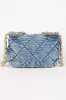 NEW!! Quilted Denim and Gold Purse sold by Glitzy Bella
