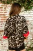 FINAL SALE!! Relaxed Leopard Print Shirt with 3/4 Sleeves and Red sold by Glitzy Bella