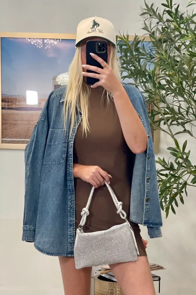 FINAL SALE!! Oversized Washed Denim Shirt sold by Glitzy Bella