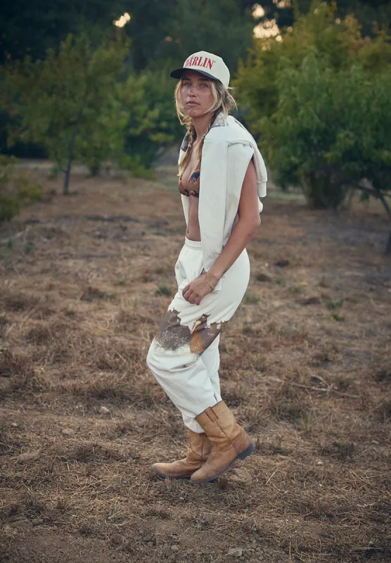 NEW!! Wild Horse Sweatpant in Ivory sold by Glitzy Bella