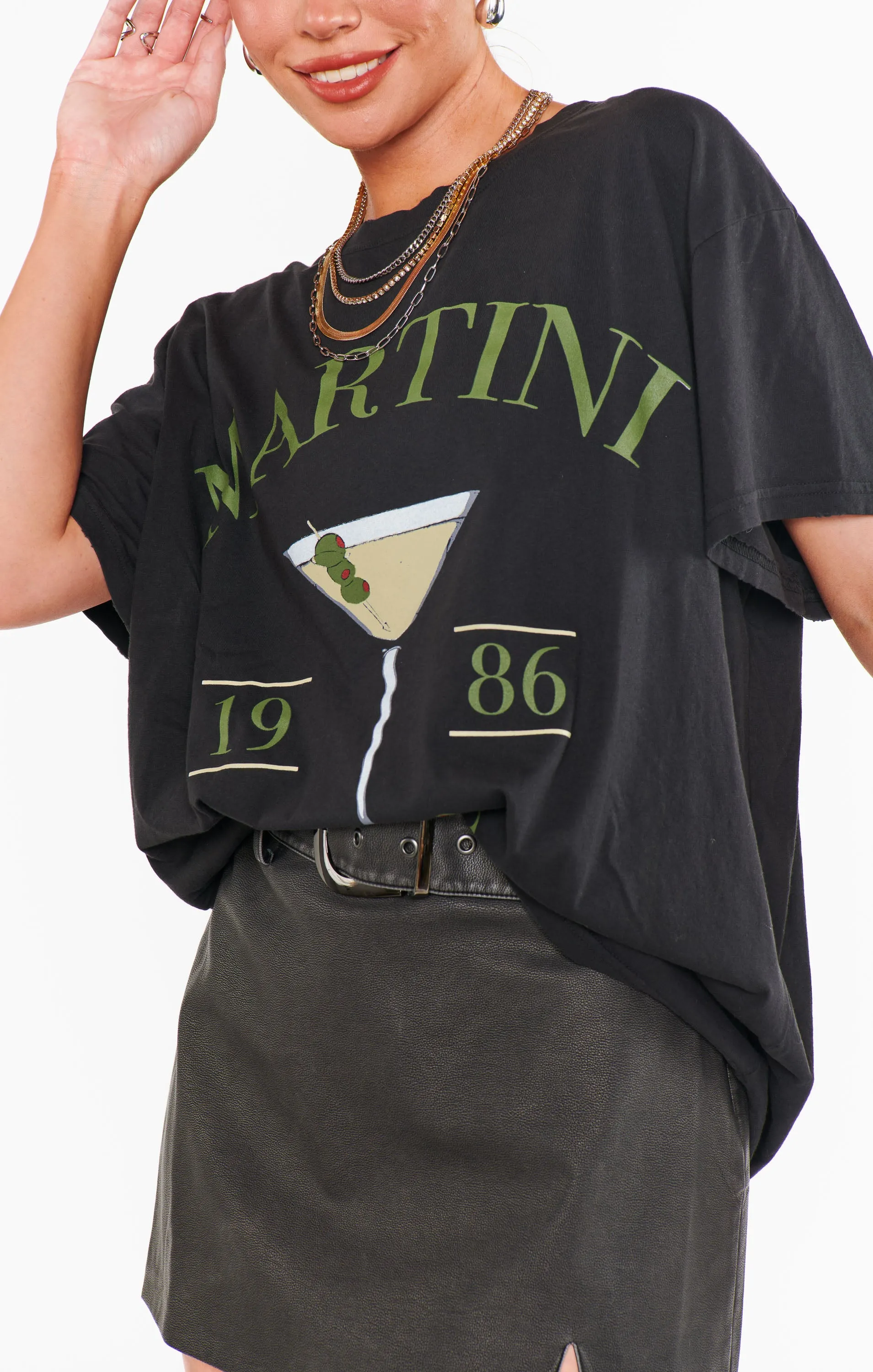FINAL SALE!! Martini Social Club Tee sold by Glitzy Bella product image thumbnail 2
