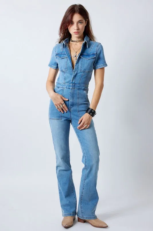 NEW!! Jessie Denim Jumpsuit sold by Glitzy Bella product image thumbnail 3