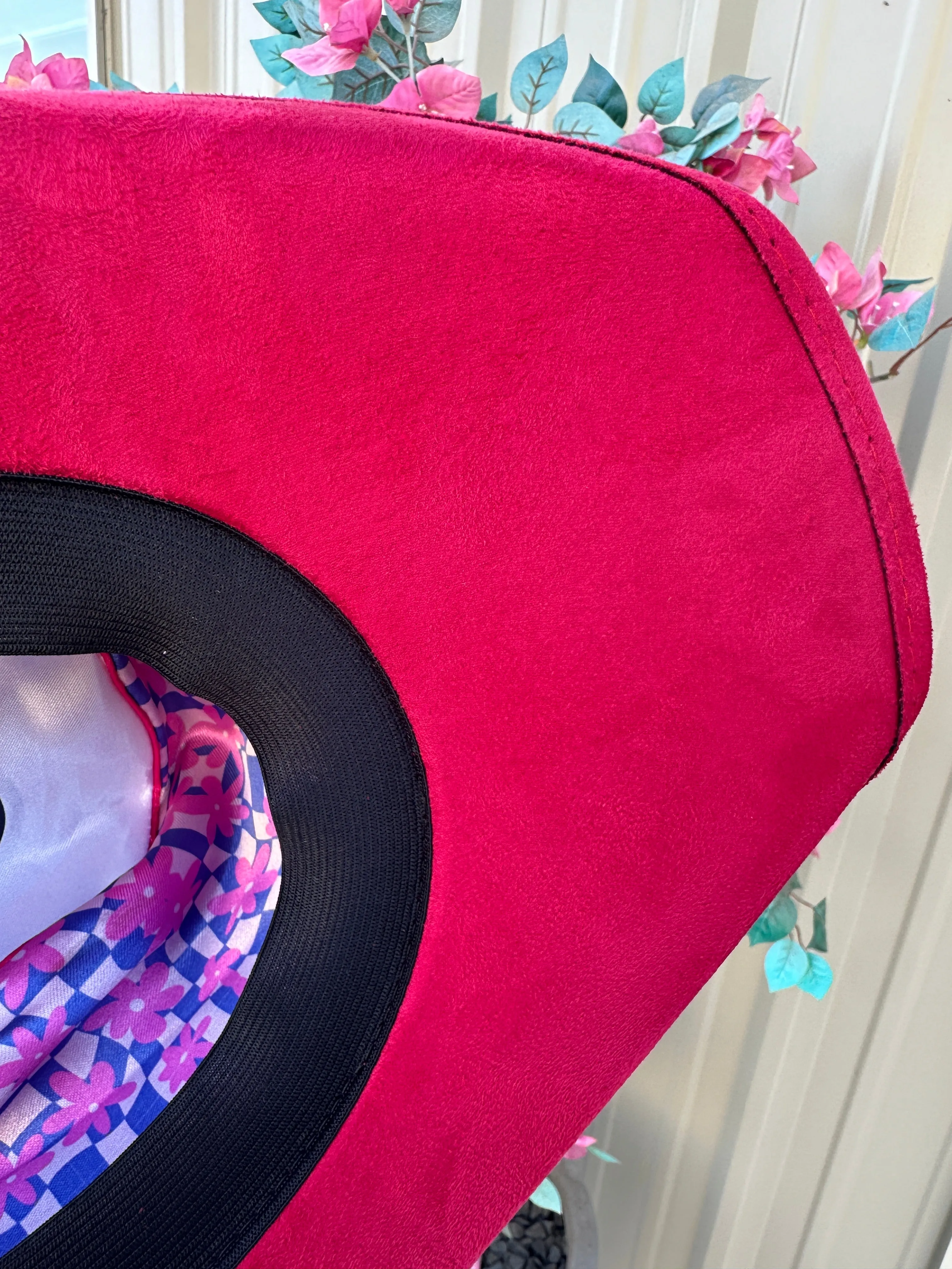 NEW!! The "Dolly" Faux Suede Cowboy Hat in Red sold by Glitzy Bella product image thumbnail 4