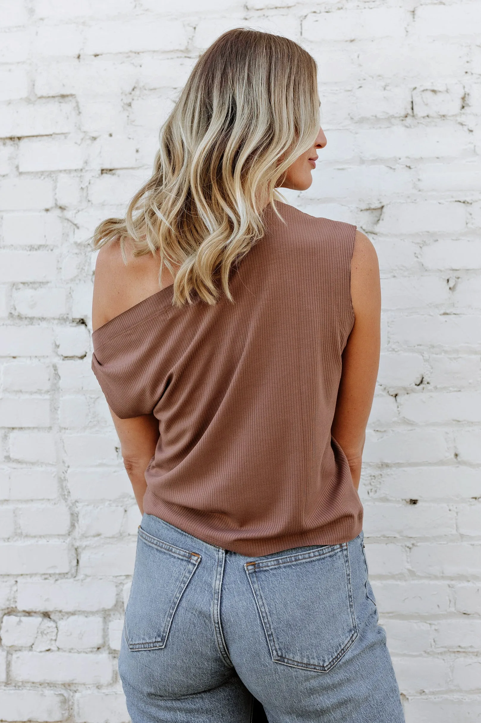 NEW!! Drop Shoulder Top in Mocha by Sunday Ritual sold by Glitzy Bella product image thumbnail 3
