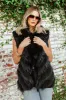 NEW!! Fox and Coney Recycled, Vintage Fur Vest in 3 Colors sold by Glitzy Bella