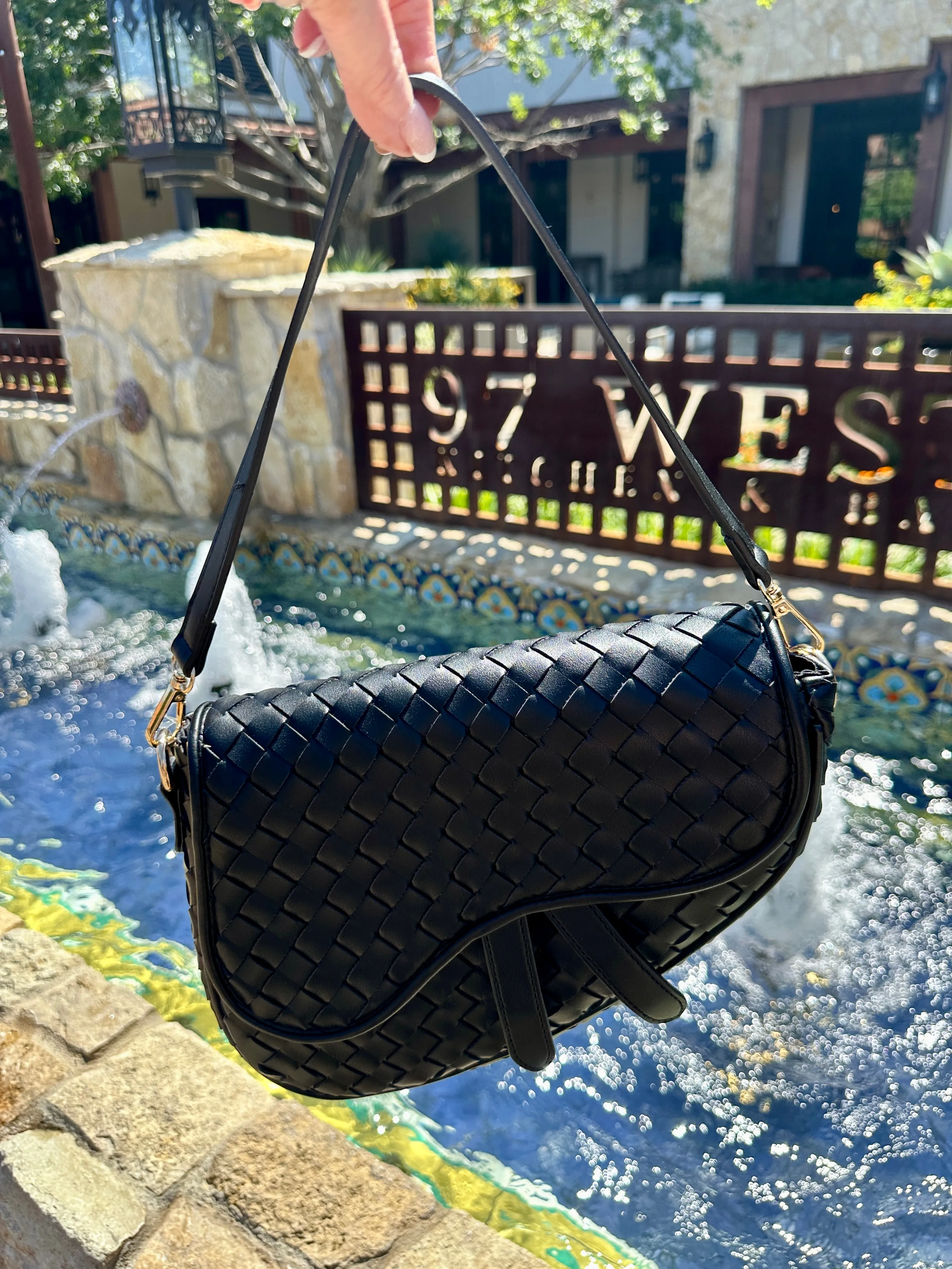 NEW!! Highland Woven Saddle Bag sold by Glitzy Bella product image thumbnail 5