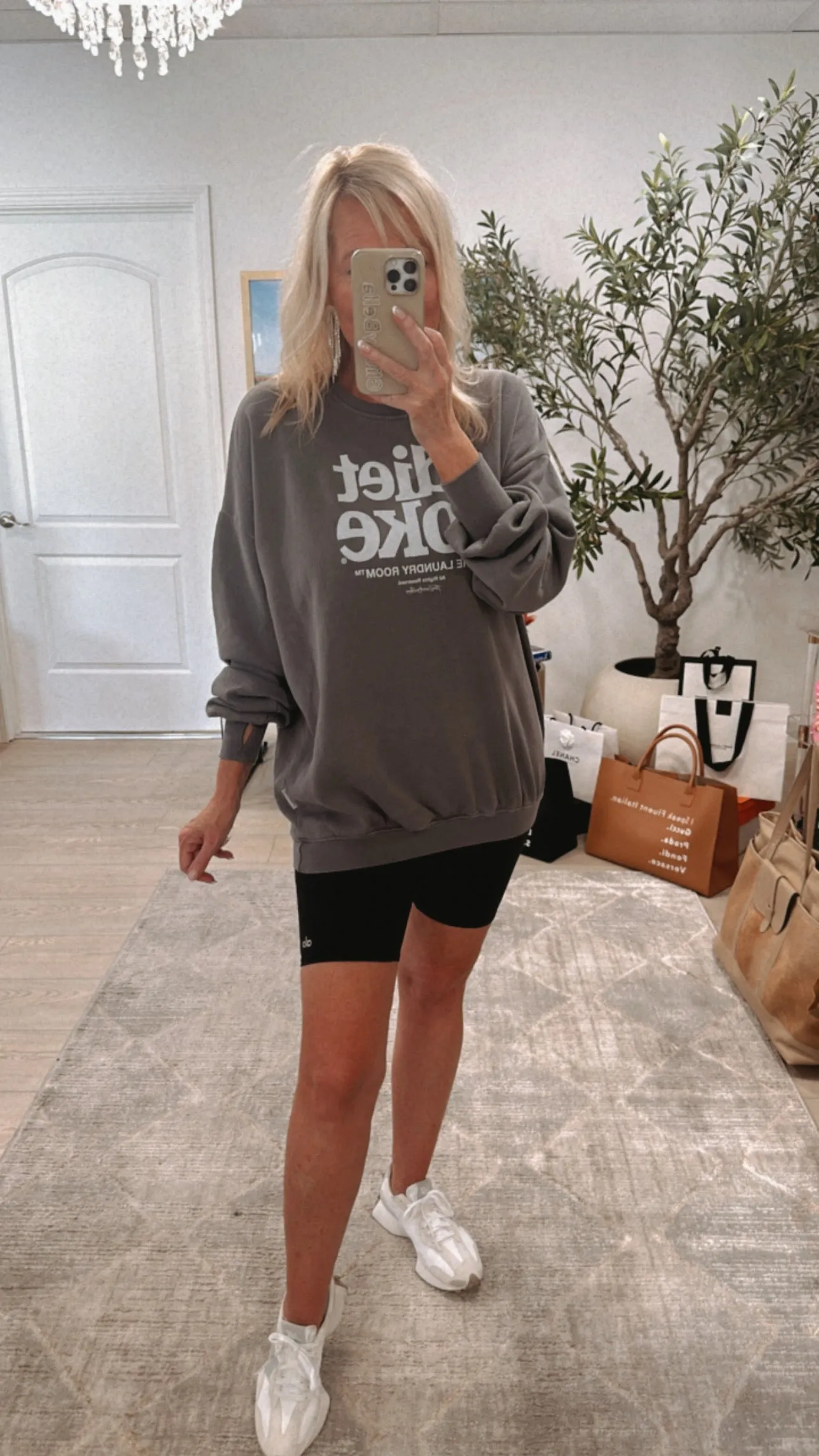 FINAL SALE!! "Diet Coke" Sweatshirt in Grey sold by Glitzy Bella product image thumbnail 5