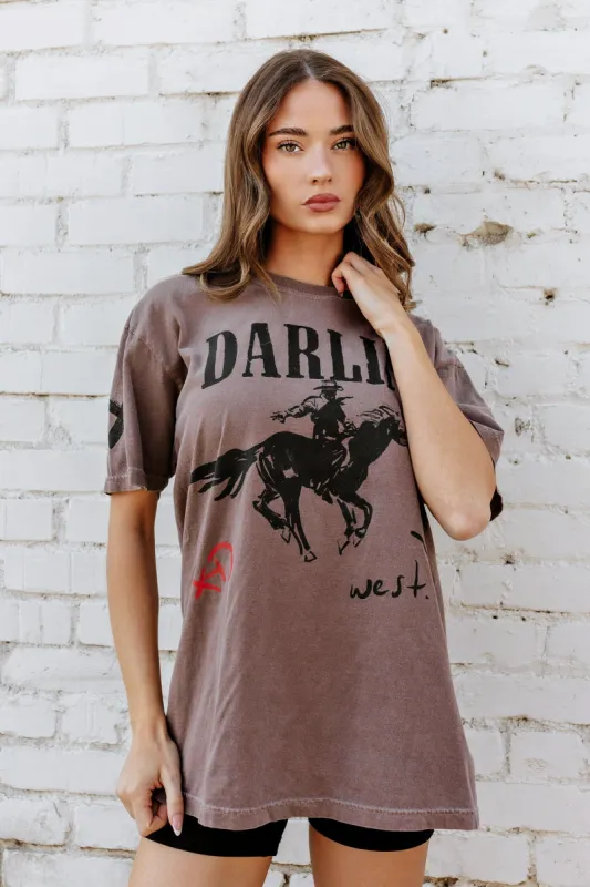 NEW!! Horseman Short Sleeve Tee in Brown sold by Glitzy Bella