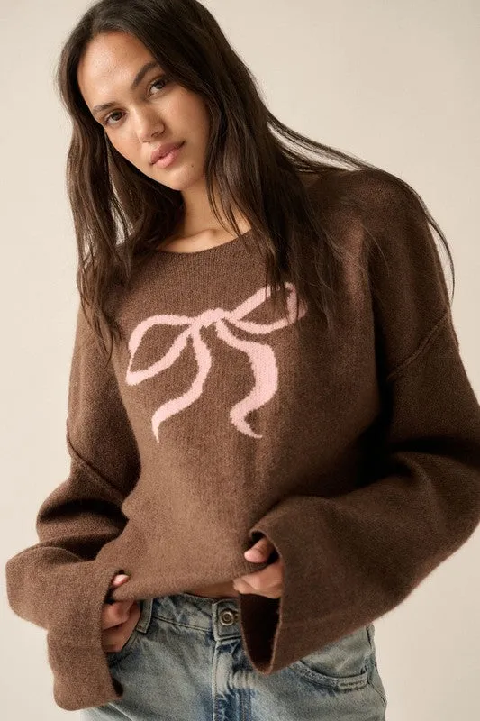FINAL SALE!! She's The One Bow Sweater sold by Glitzy Bella product image thumbnail 2