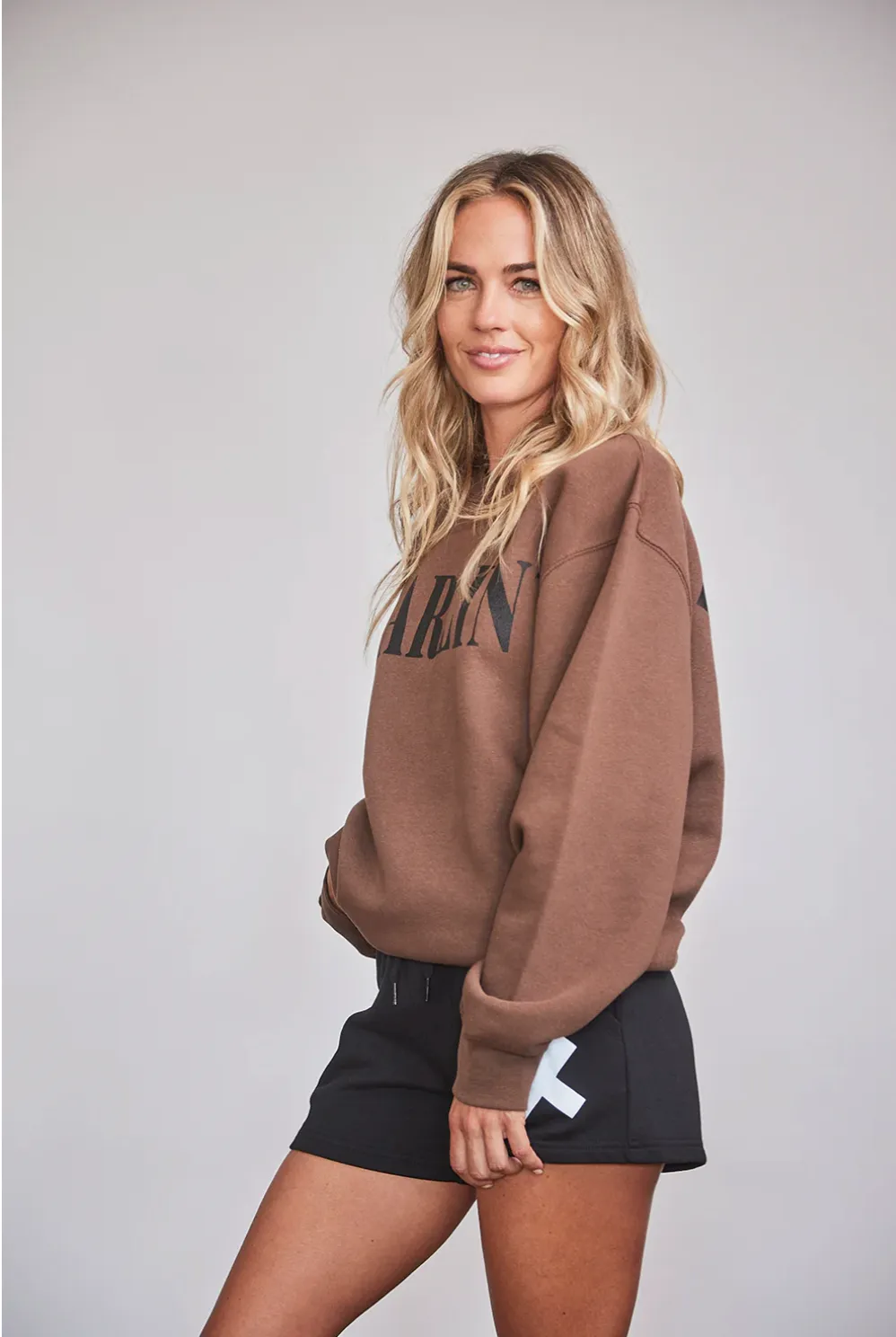 FINAL SALE!! Darlin Crewneck in Brown sold by Glitzy Bella product image thumbnail 4