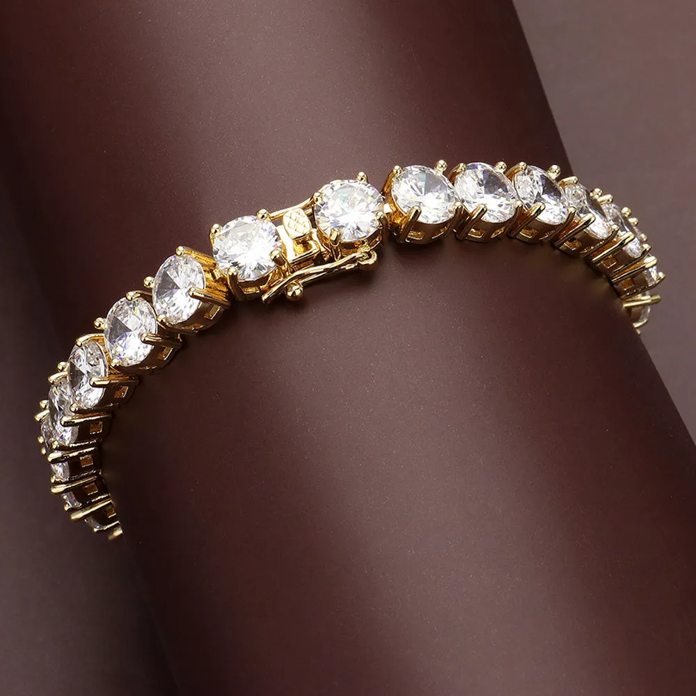 NEW!! Glamorous Tennis Bracelet in Gold sold by Glitzy Bella product image thumbnail 3