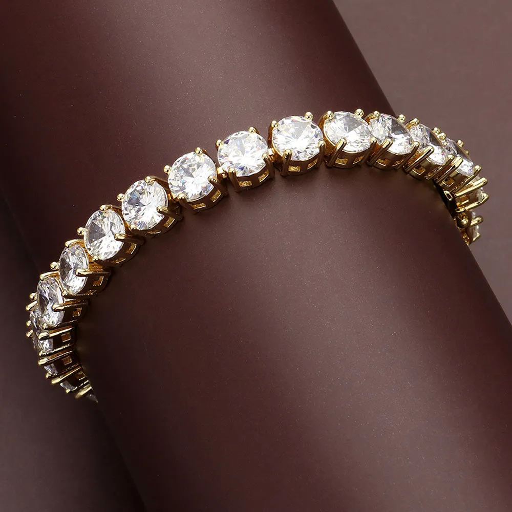 NEW!! Glamorous Tennis Bracelet in Gold sold by Glitzy Bella product image thumbnail 4