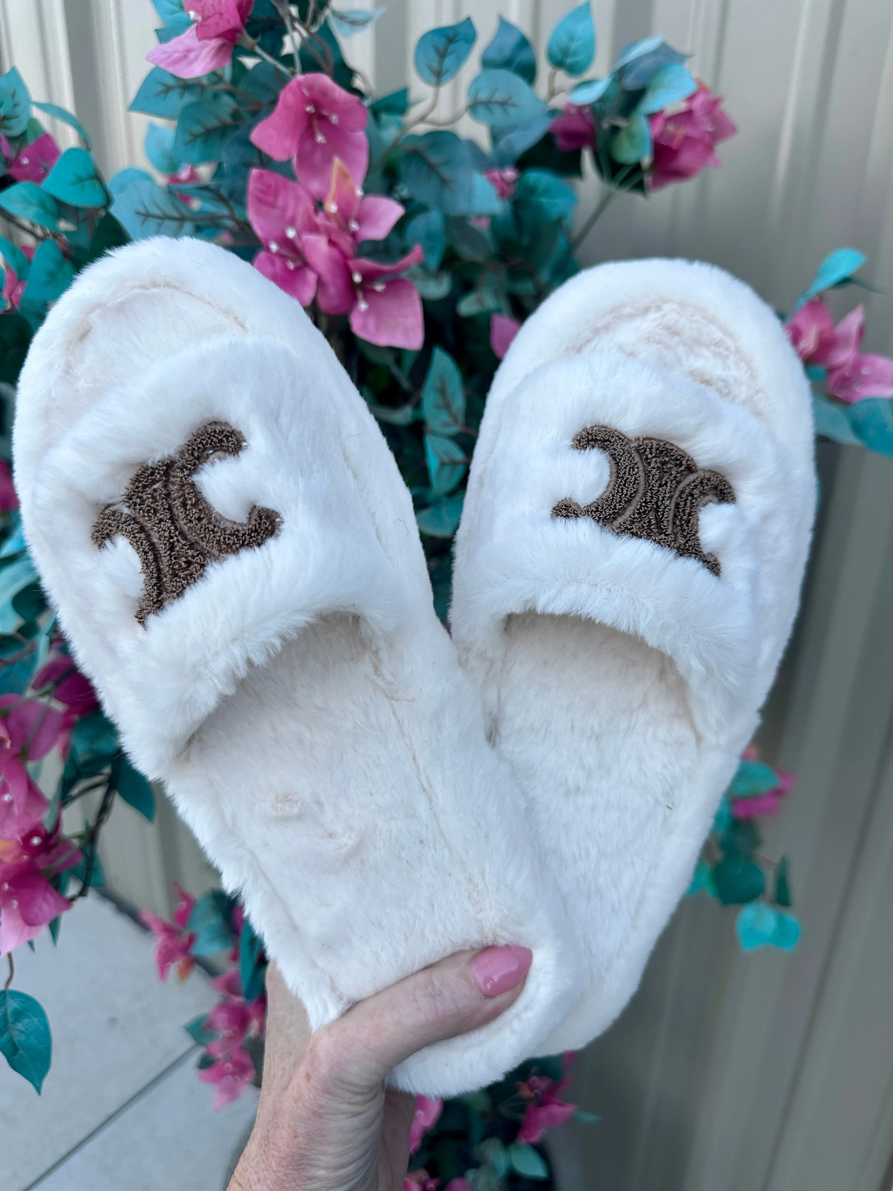 FINAL SALE!! Stella Platform Slides in Cream sold by Glitzy Bella product image thumbnail 2