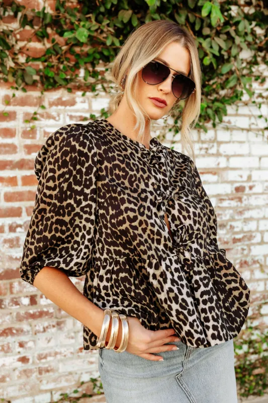 FINAL SALE!! Camille Leopard Top sold by Glitzy Bella