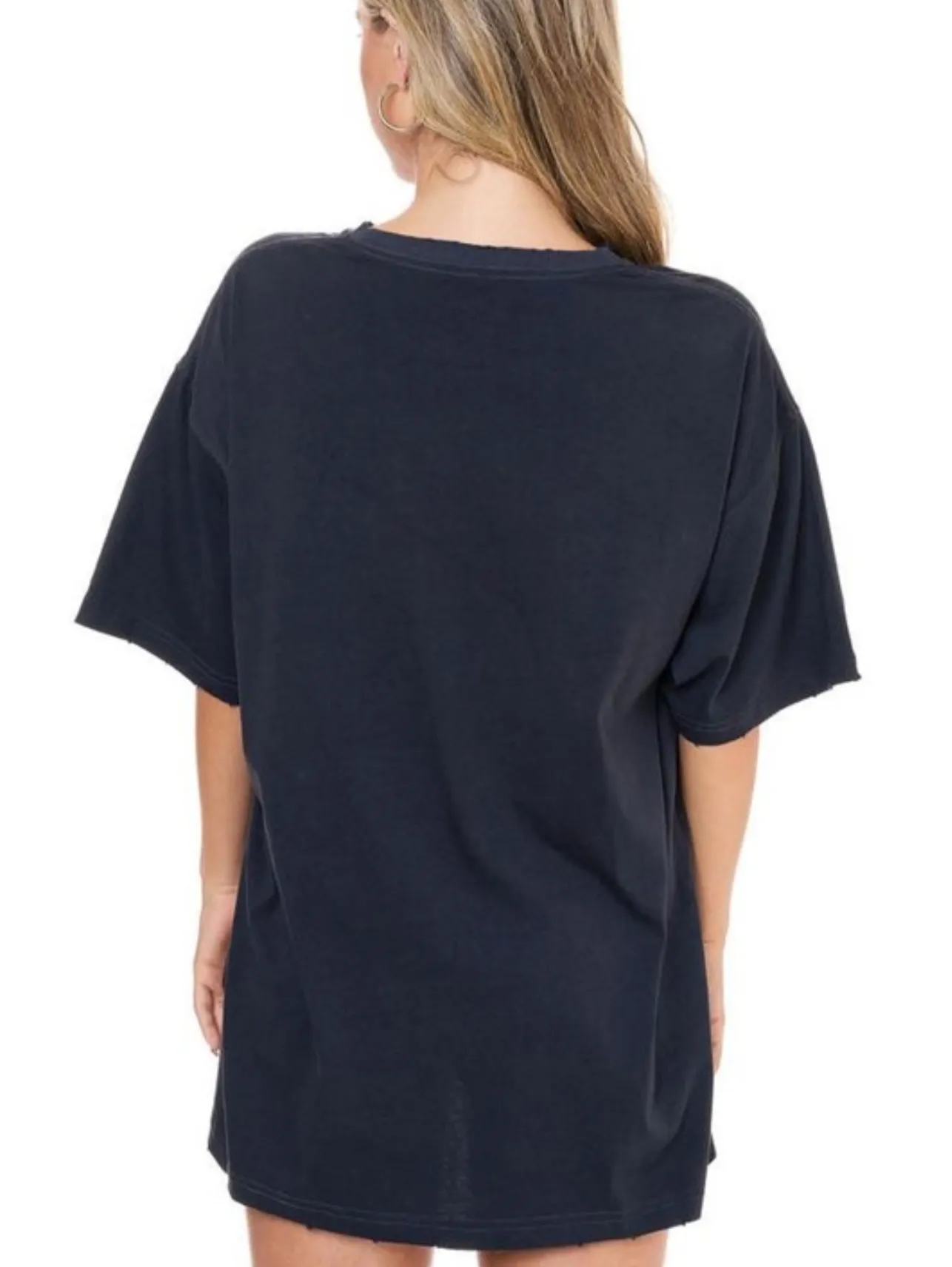 FINAL SALE!! “Boots” Graphic Oversized Tee as seen on Magen Reeves! sold by Glitzy Bella product image thumbnail 2