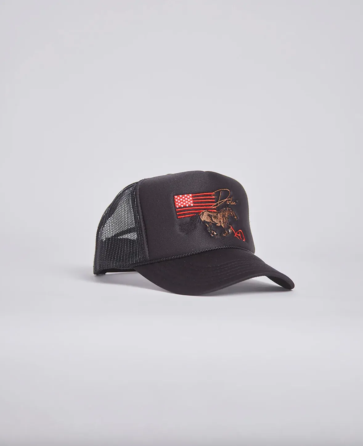 NEW!! DARLIN Black Trucker Hat sold by Glitzy Bella product image thumbnail 3