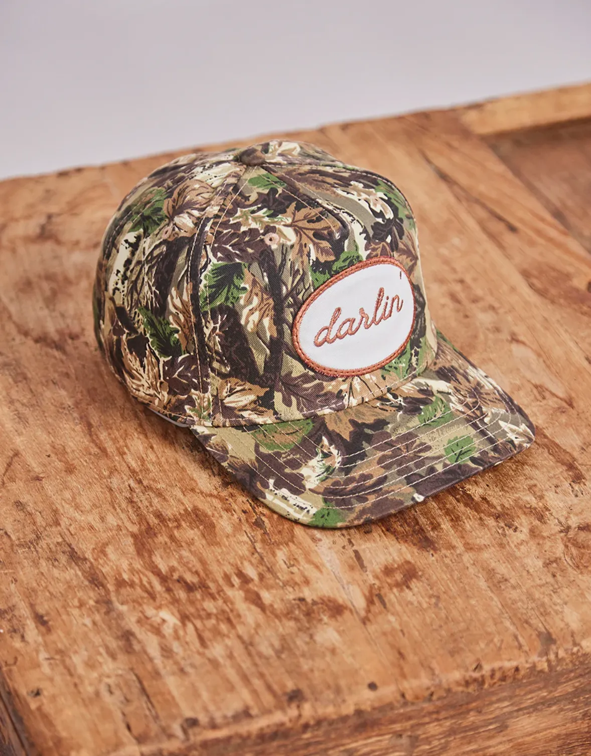 NEW!! DARLIN Patch Trucker Hat in Camo sold by Glitzy Bella product image thumbnail 5