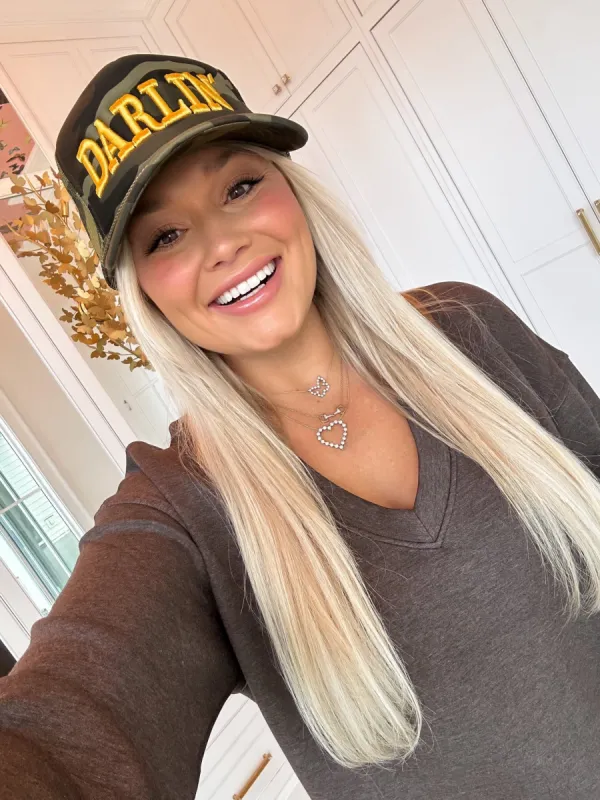 NEW!! DARLIN Trucker Hat in Camo sold by Glitzy Bella